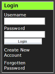 log in box