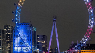 London eye at night