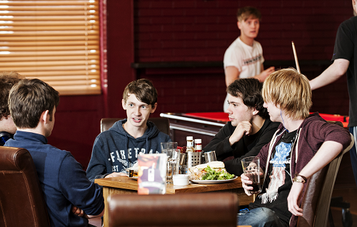 Enjoy some classic pub grub between lectures or after a hard day’s work in the library